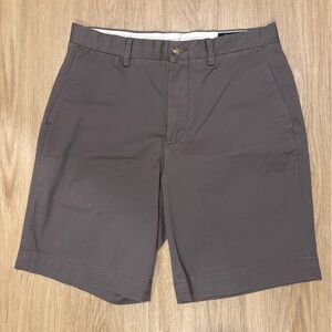 Polo by Ralph Lauren Grey Khaki Chino Flat Front Shorts